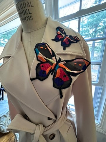 Butterfly Statement Trench Coat