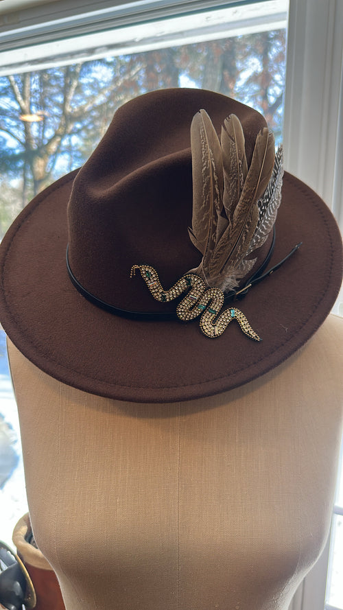 Chocolate Brown Statement Hat