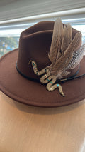 Chocolate Brown Statement Hat