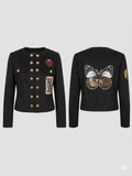JASON WU Embellished Military Short Blazer
