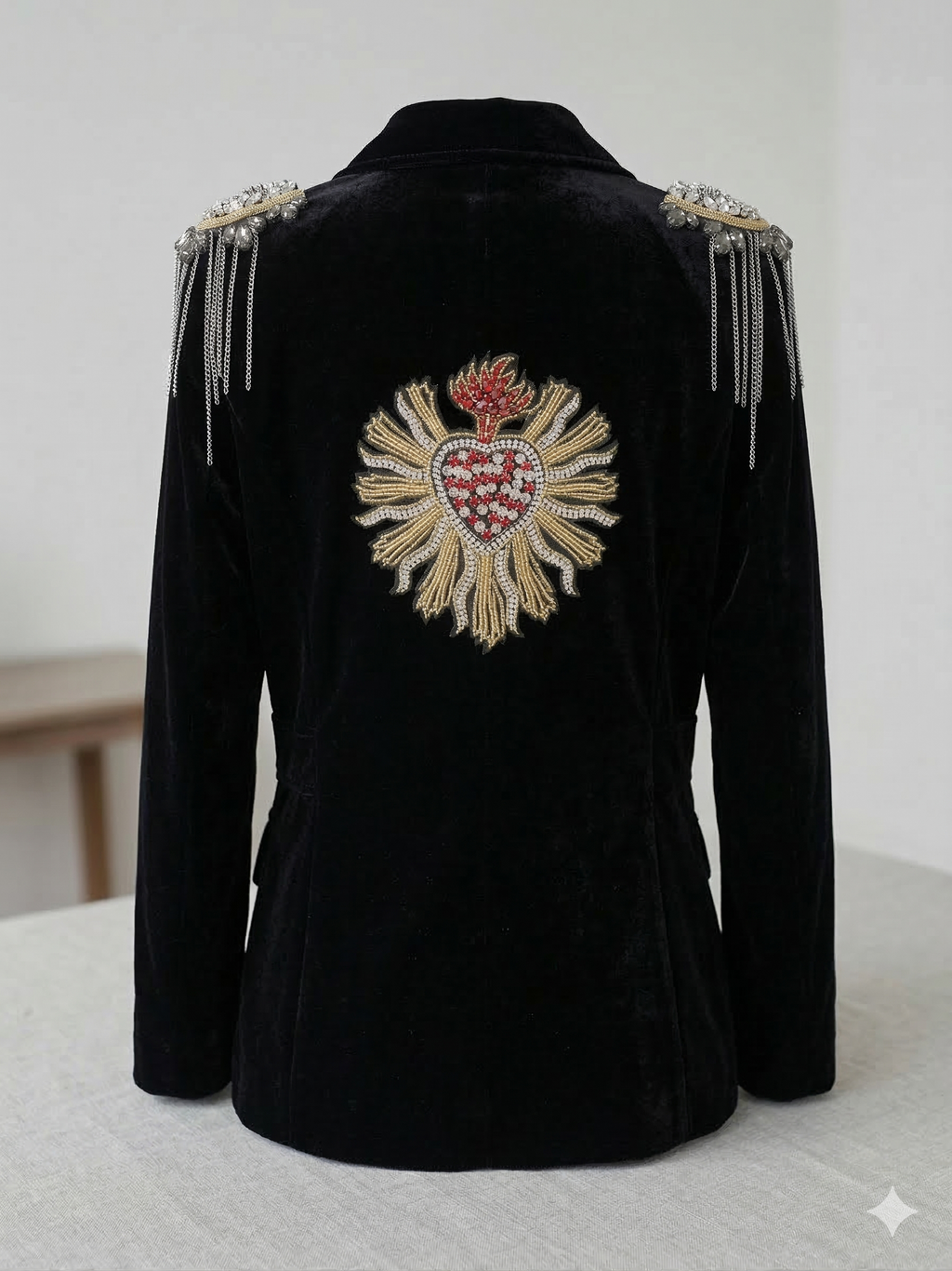 JOIE Black Velvet Statement Blazer