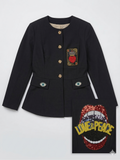 Haver & Blair Black LOVE & PEACE Embellished Blazer