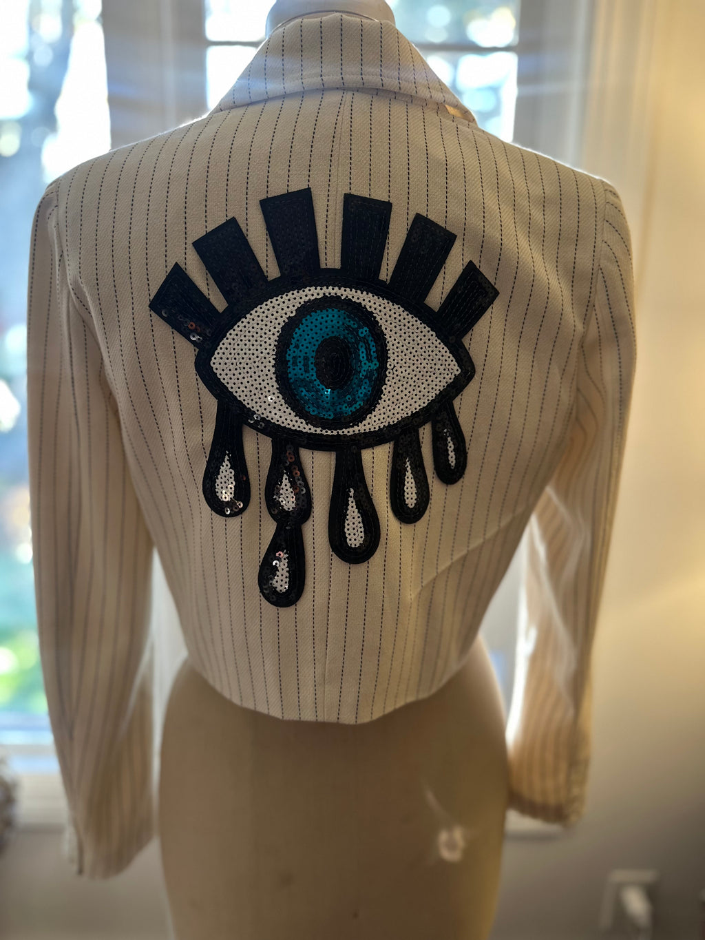 “Queen’s Eye” Pinstripe Blazer