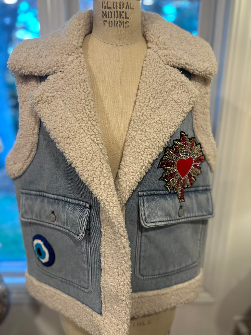 “Solitude Statement” Shearling Vest