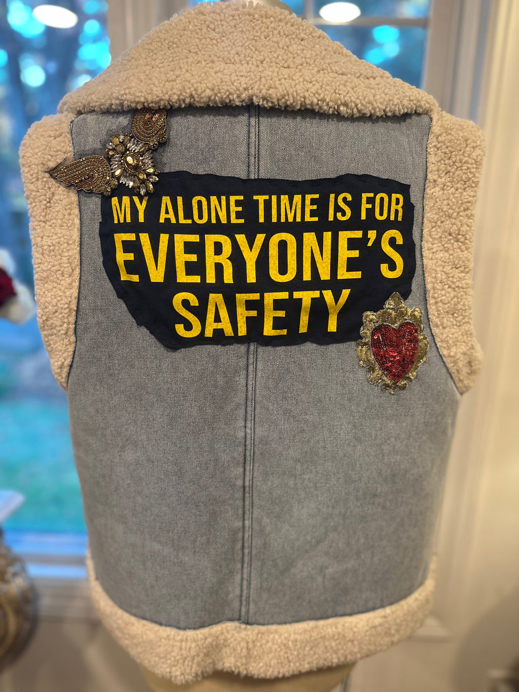 “Solitude Statement” Shearling Vest