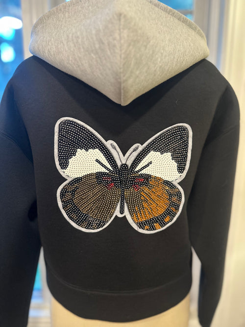 Butterfly Statement Hoodie Jacket