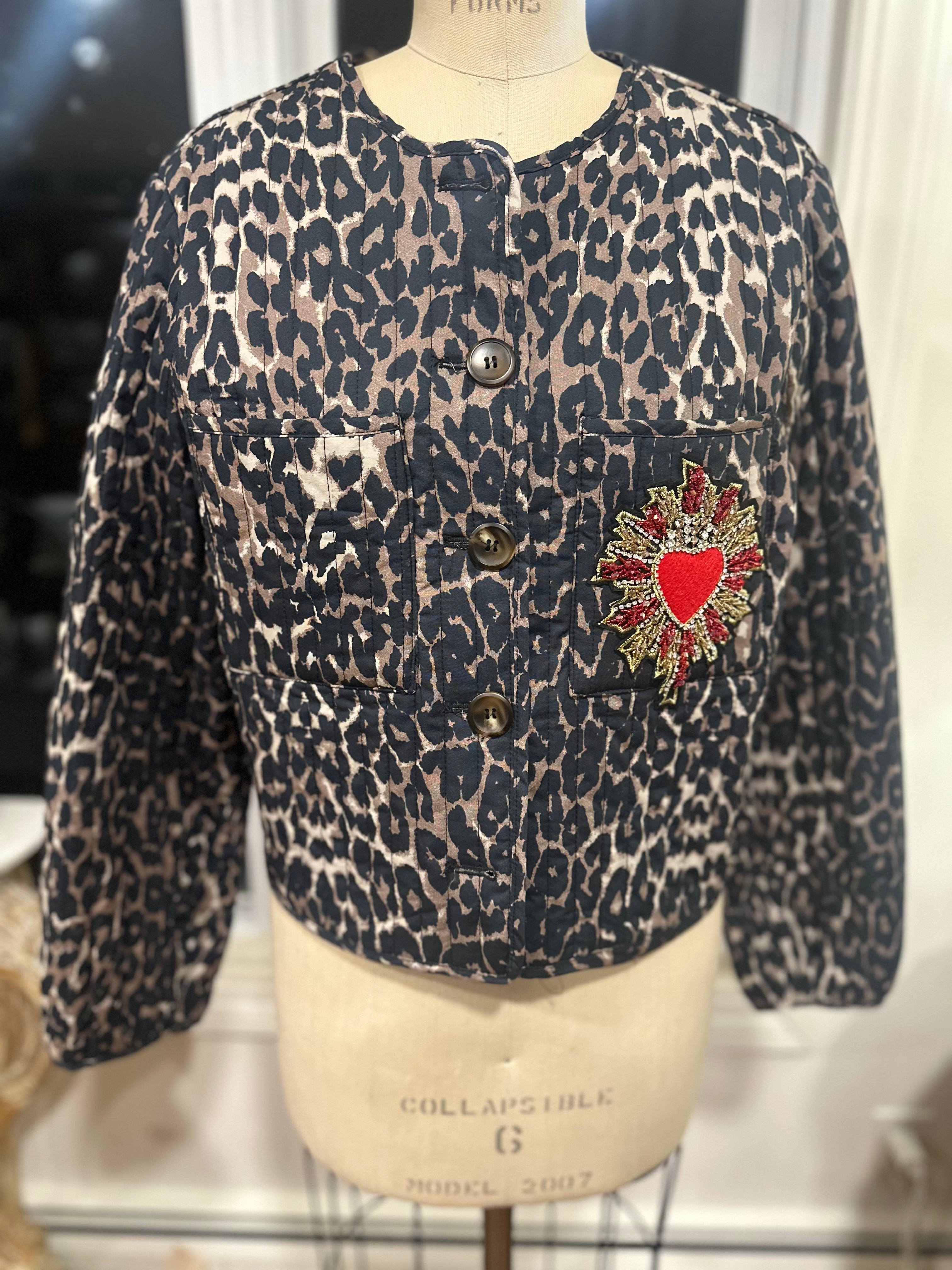 Texture. Symbolism. Power. Joie animal print jacket.