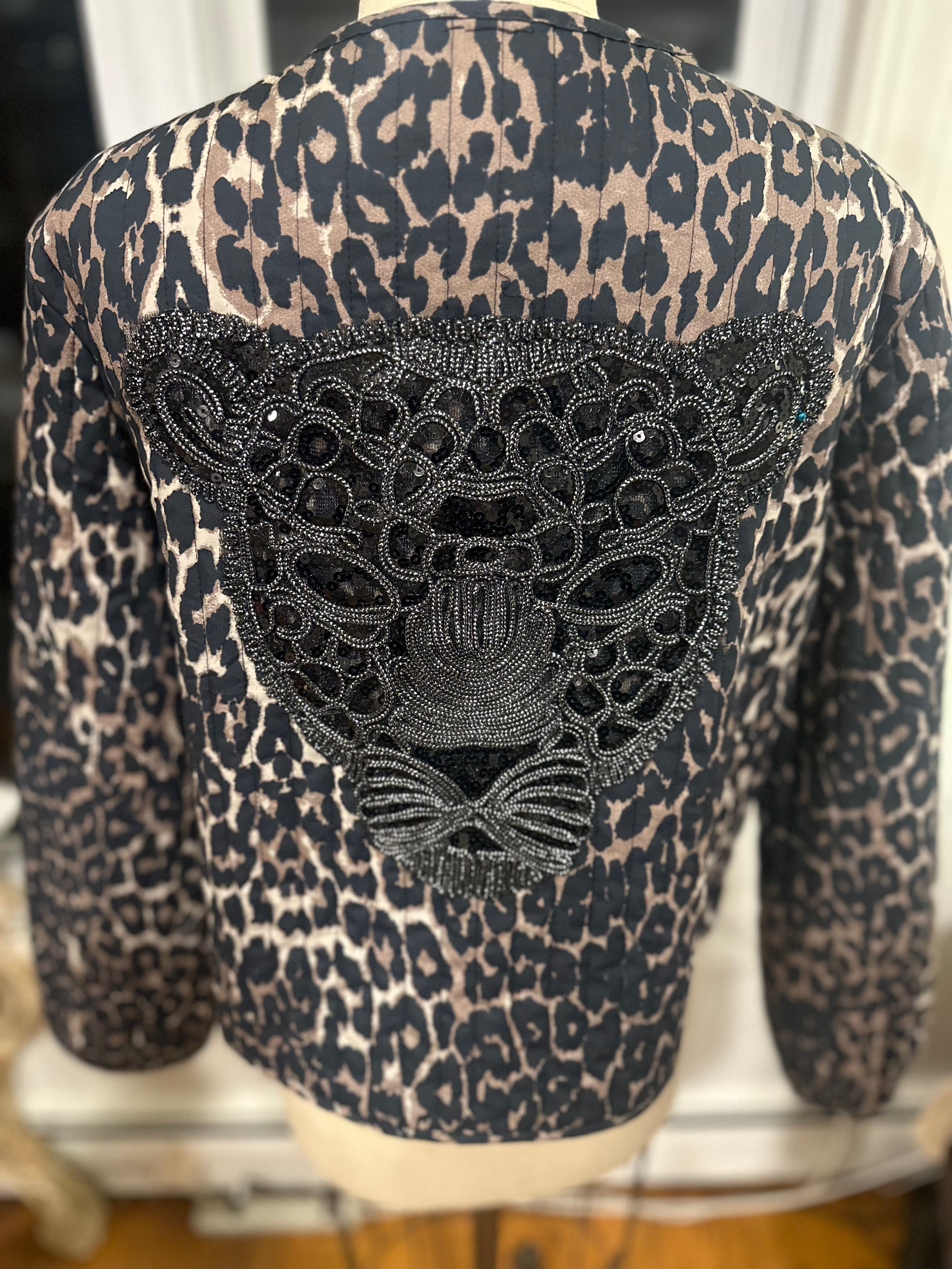 Texture. Symbolism. Power. Joie animal print jacket.