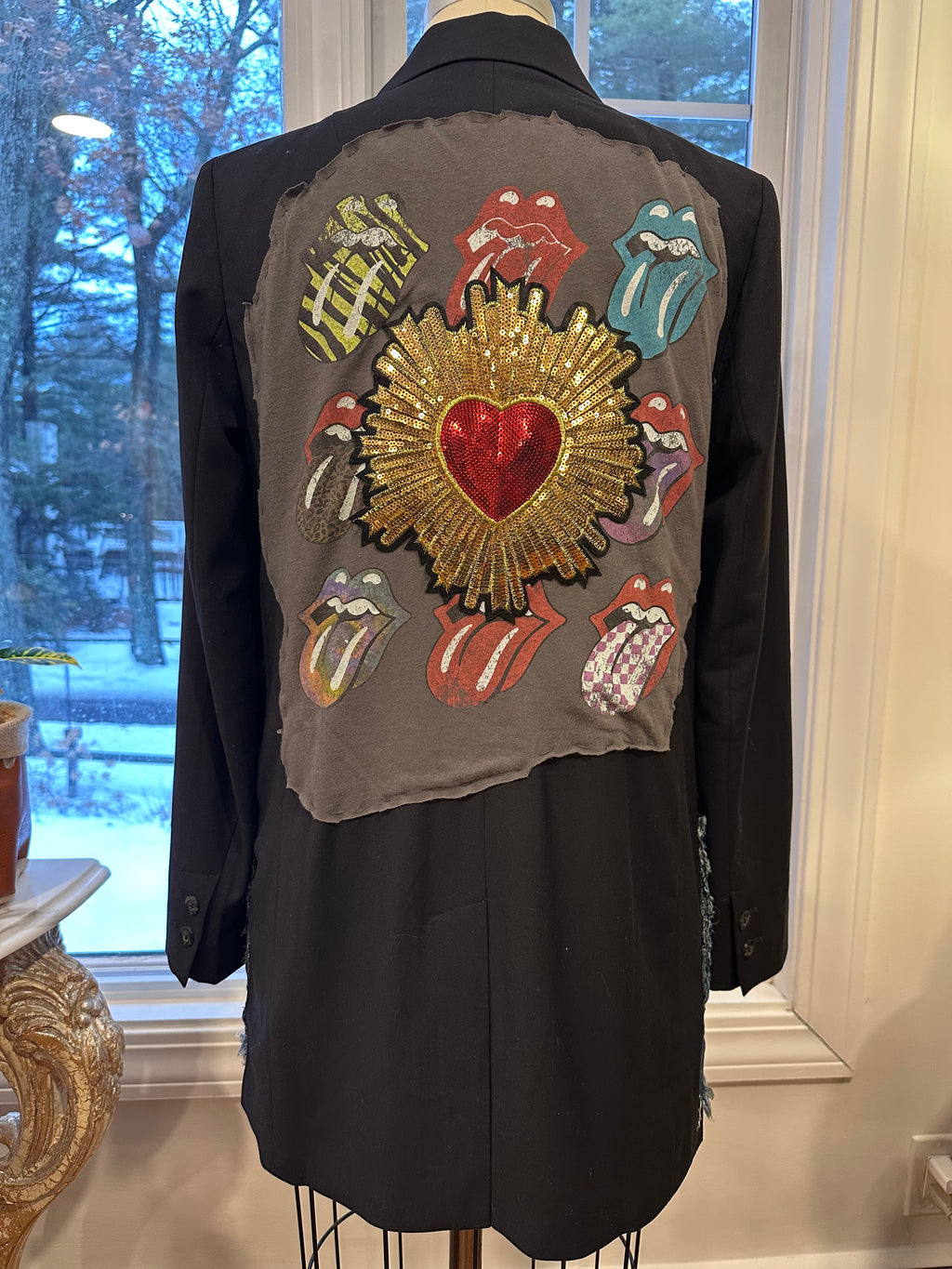 Wildfang Rolling Stones One-of-a-kind statement blazer