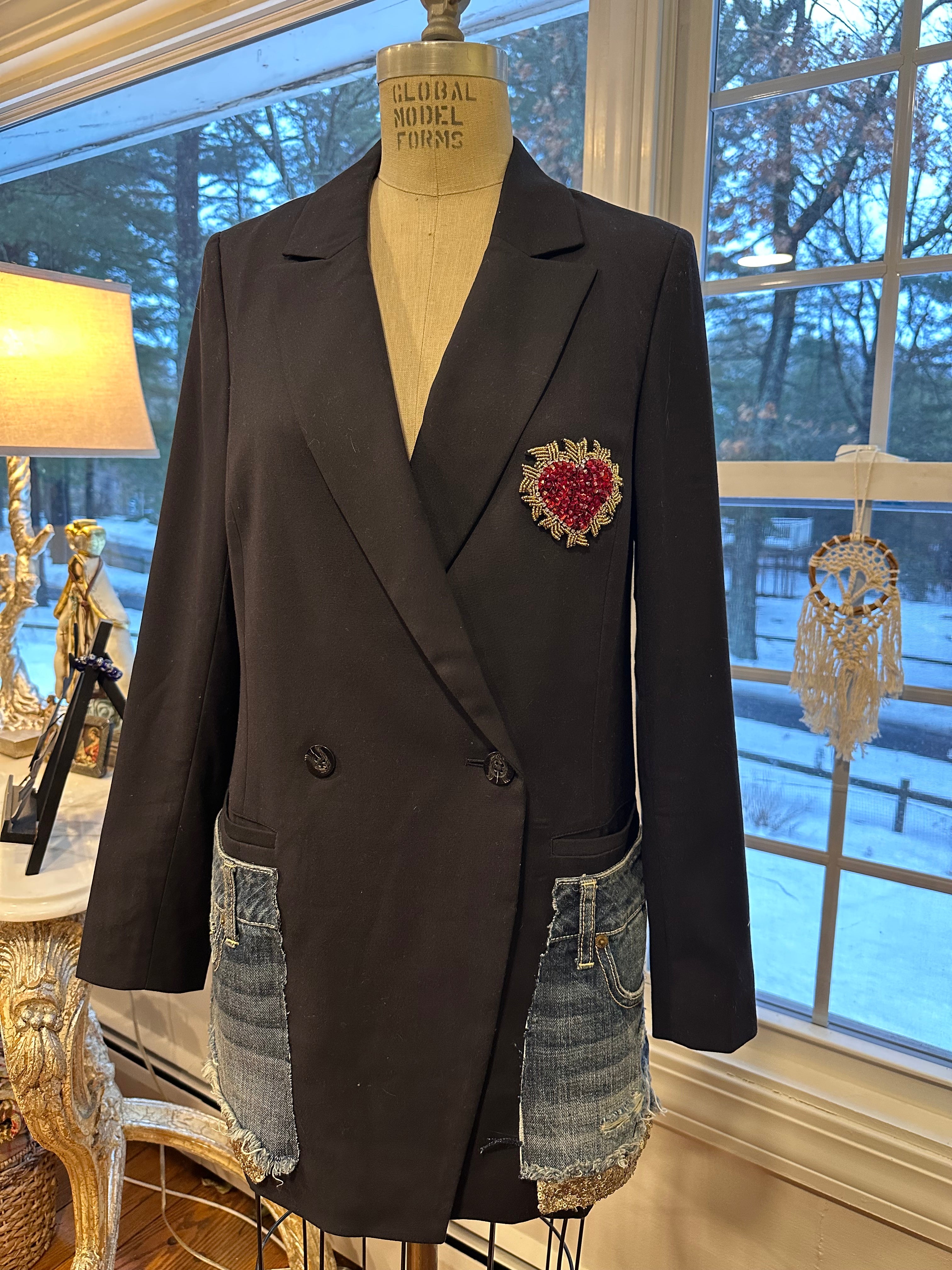 Wildfang Rolling Stones One-of-a-kind statement blazer
