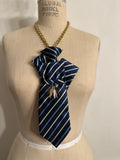“Midnight Scholar” Statement Tie Necklace